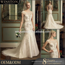 Alibaba New Design seqiin crystal wedding dress mermaid